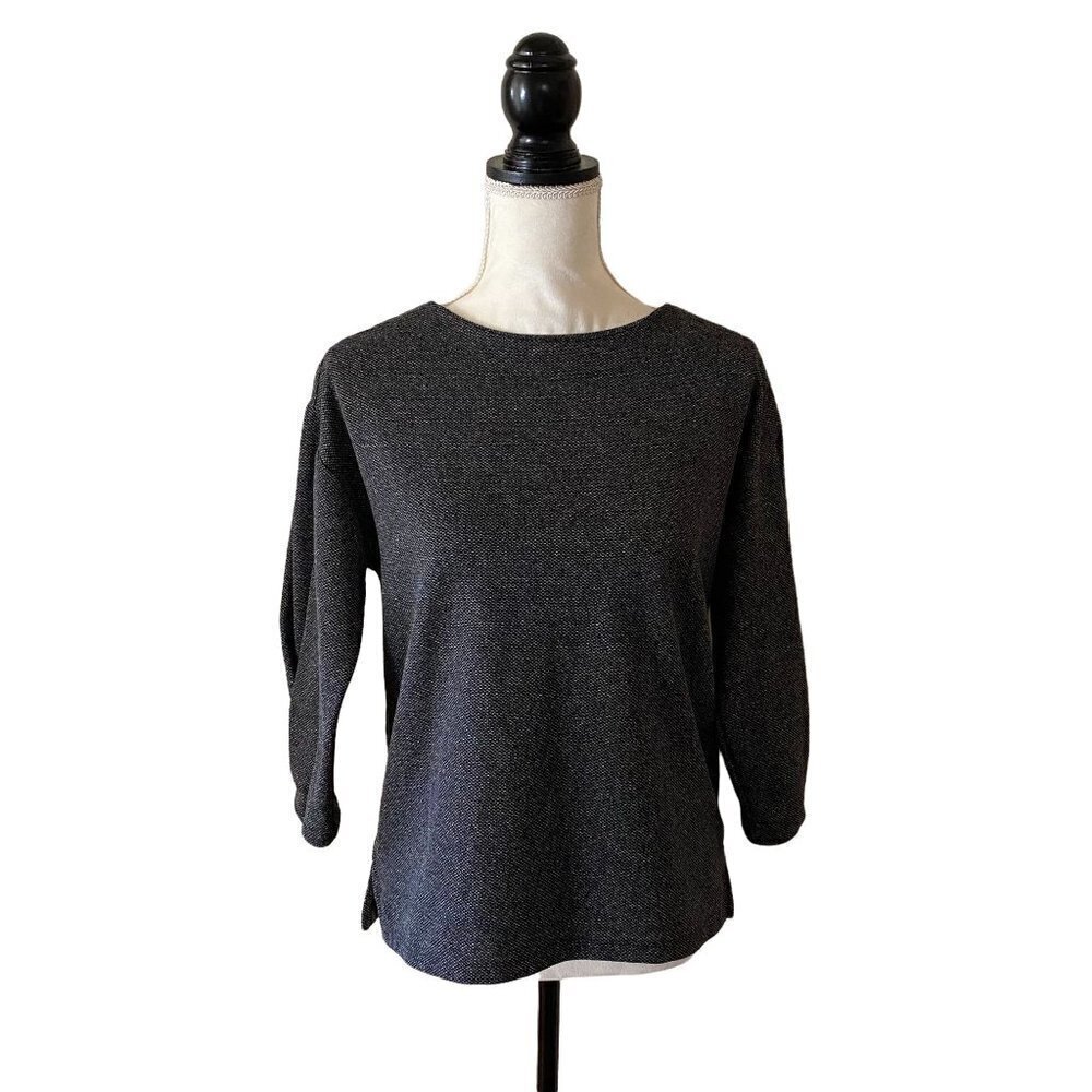 Banana Republic Long Sleeve (Open Sleeve)  Blouse | Gray | Size Small